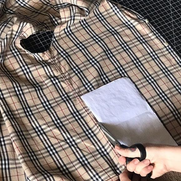 Authentic Upcycled BURBERRY Patchwork Face Mask - Picture 9 of 16